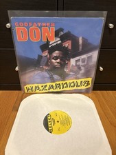 GODFATHER DON - Hazardous Vinyl LP Rare Hip Hop Rap 1991 OG