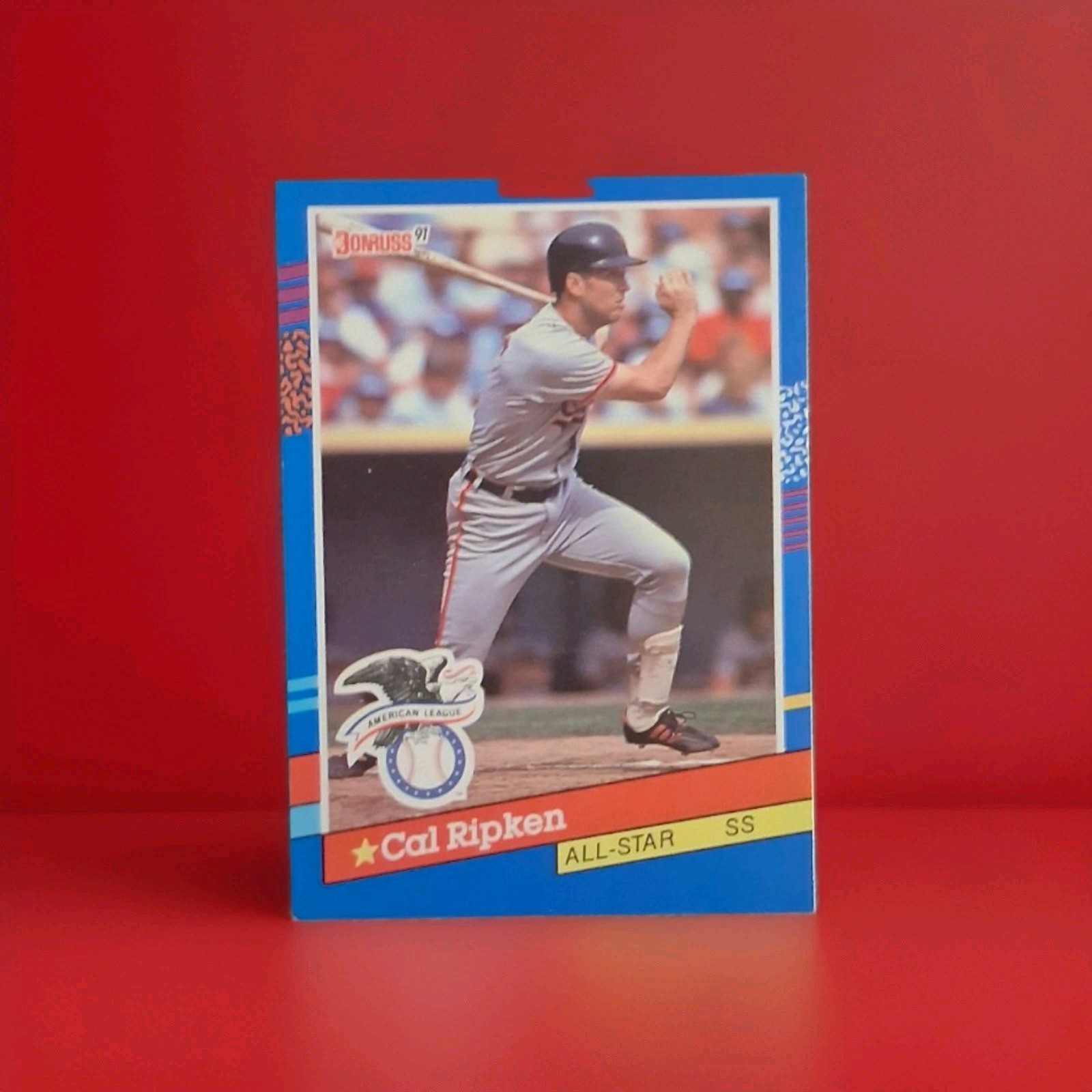 1991 Donruss Cal Ripken All-Star Card No. 52. *Error*--no period after "INC". 