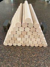 Oak Dowel Rods Wood Sticks Wooden Dowel Rods - Unfinished Hardwood Sticks - 7/8"
