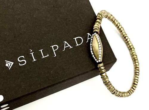 SILPADA ~ KR Messing Kristall Perlen Stretch Armband ~ #KRB0078 ~ NICHT MEHR PRODUZIERT ~ NEU! - Bild 4 von 5