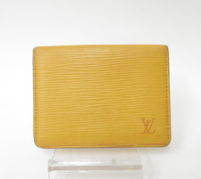 Authentic LOUIS VUITTON Epi Porte 2 Cartes Vertical Card Case Wallet F 47680