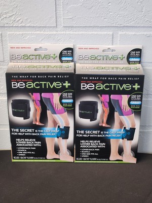 (2)BRAND NEW UNISEX ONE SIZE BEACTIVE+ ''THE WRAP FOR LOWER BACK PAIN & SCIATICA''