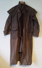 Driza-Bone Deluxe Riding Coat *XS 3* Made in Australia BROWN  Waxed Cotton .VGC.