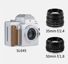 NONS SL645 Instant Film Camera EF Mount Manual SLR Full Frame Retro Design