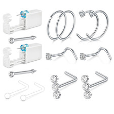 2Pack Nose Piercing Kit Nose Piercing Gun Kit Self Piercing Kits at Home