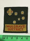 Australian Boy Scout Badge: MULGRAVE DISTRICT, VIC M31a Ext +++ RARE
