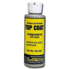 Woodland Scenics ST1454 Concrete Top Coat, 4oz Bottle Make Roads, Walks