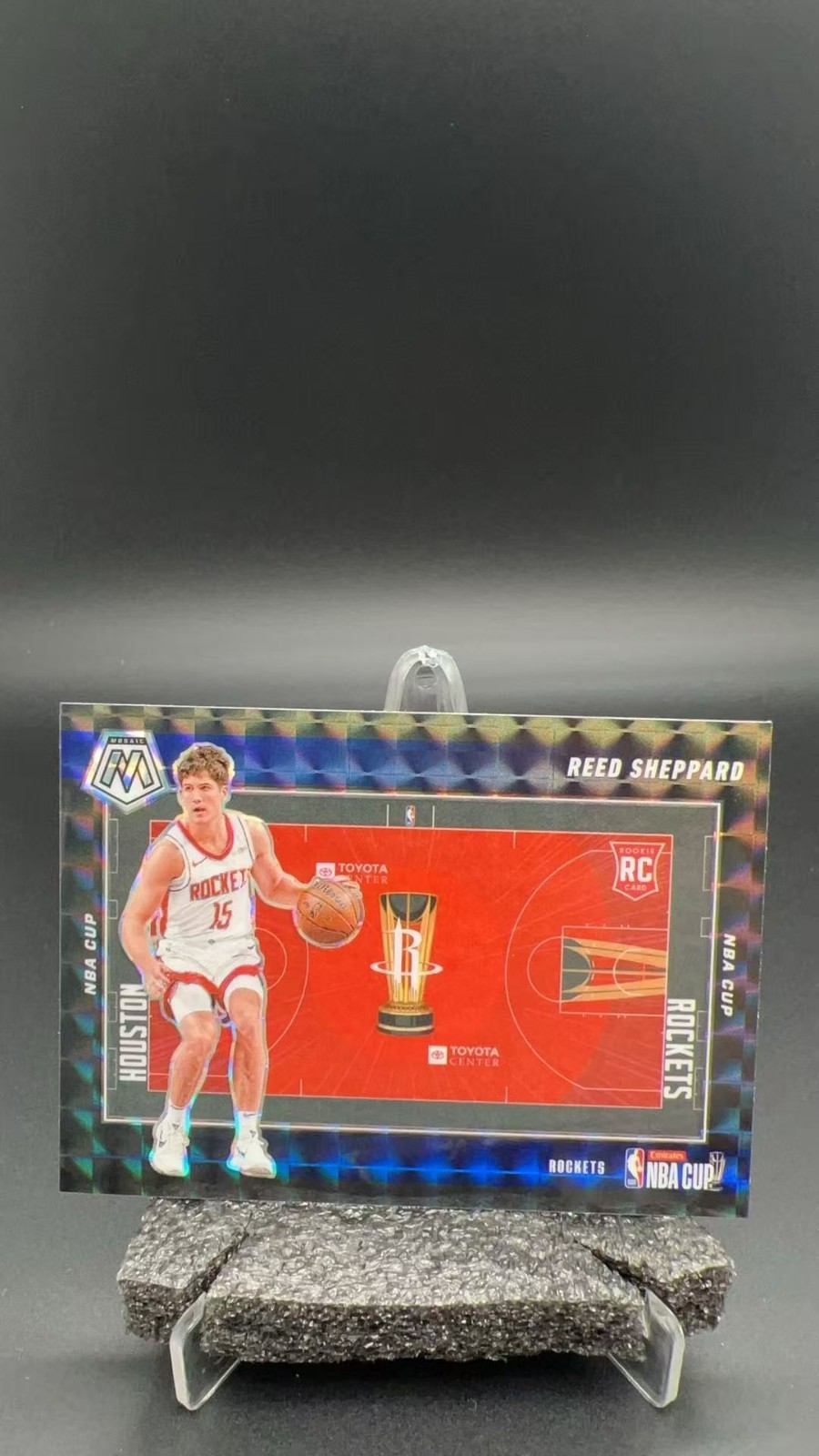 2024-25 Panini Mosaic Reed Sheppard RC NBA CUP Rockets #11657 C