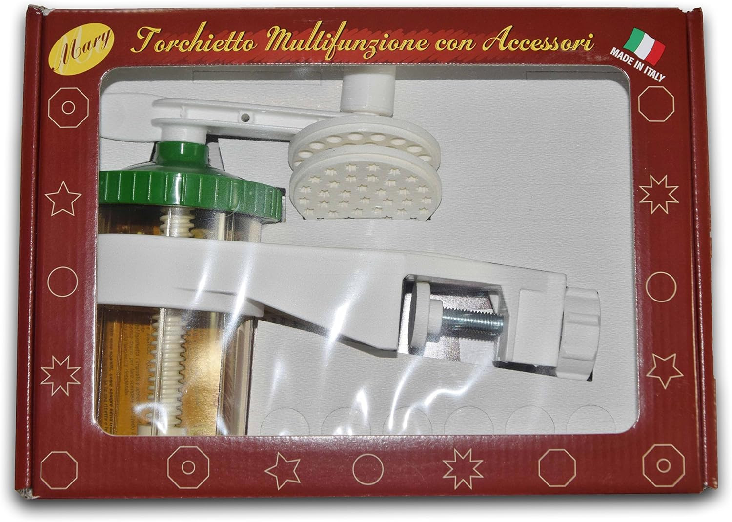 Macchina per Passatelli Manuale Art.319 Bianco - Kit 4 Unità Multifunzione