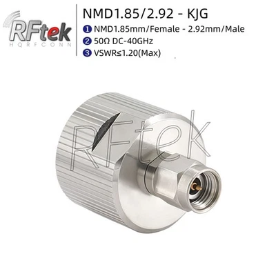 NMD 1,85 mm Buchse auf 2,92 mm Stecker RF Vector Netzwerk Analyzer Adapter VNA Stecker - Bild 1 von 4