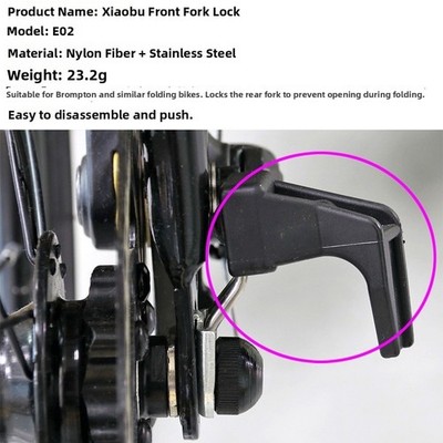 Für Brompton E Style Vordergabel Schnallenhaken Nylon verstärkt wetterfest