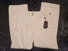 VERSACE Ladies  Cream Dress Trousers  Size 42 Uk Size 10 New With Tags