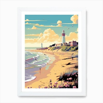 Leuchtturm 3 Kunstdruck gerahmt Wandbild Poster Leinwanddruck Bild