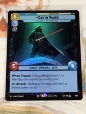 Star Wars Unlimited LOF Foil Legendary Darth Vader, TotA