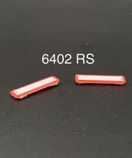 2-Pack 1/64 Scale Model Silver Top Red LED Style Whelen Lightbar 6402RS