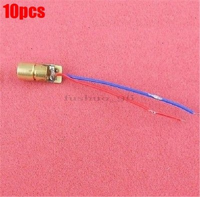 10Pcs Diode Laser Dot 650Nm 6Mm 3V 5 Mini Module Head Wl Red Ic New gi