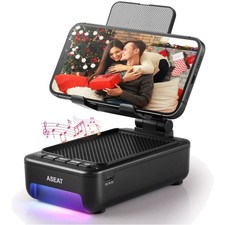 Cool Portable Bluetooth Speaker  Phone Stand with LED Lighting - Ideal Gifts
