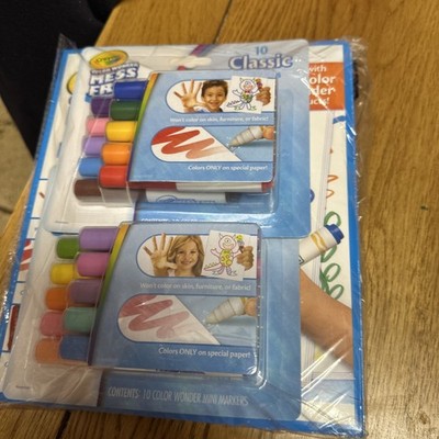 Crayola Color Wonder Mess free Markers 10 x classic + pastel + 2 x 30 pack paper