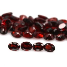 11.95 CT. Gemstone Unheated 53Pcs Red Garnet Africa Oval