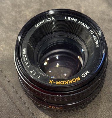Minolta MD Rokkor-X 50 mm f/1.7 Manual Focus Lens - Made In Japan