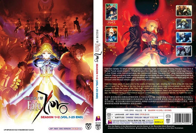 DVD Anime Fate/Zero | Free Region CD | Season 1+2 (1-25 END) | English Dubbed