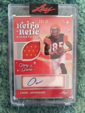 2025 Leaf Glory Of The Game Relic Signatures Chad Johnson GU Patch and Auto/20