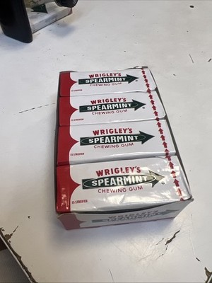 Wrigley's Spearmint Kaugummi 8x15 Streifen - MHD 04/24  Big Box abgelaufen