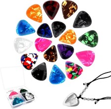 Guitar Picks, 21 Pack Thin, Medium Heavy Guitar Pick - Colorful Variety Pack