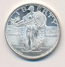 STANDING LIBERTY DESIGN 1 ONE TROY OUNCE 999 SILVER ROUND MEDALLION