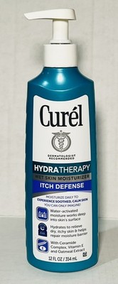 Curel HYDRA THERAPY Wet Skin Moisturizer ITCH DEFENSE 12 Fl Oz U45B