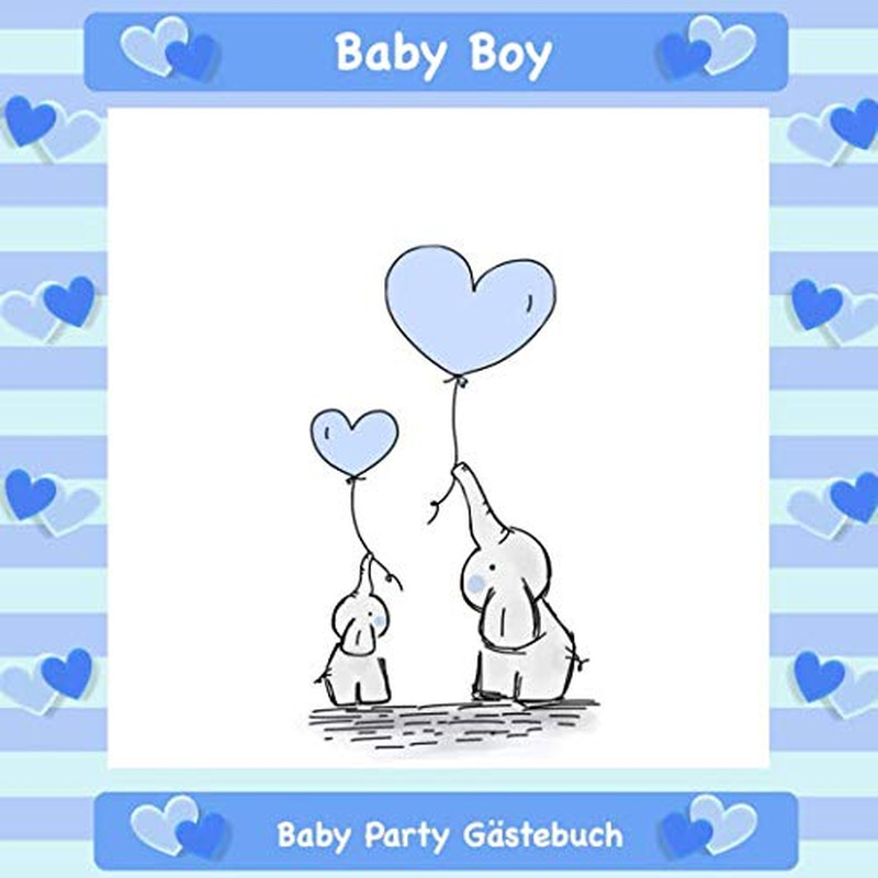 Baby Party Gästebuch: Es wird ein Junge! I Für ca. 25 Einträge I Kreative Fragen