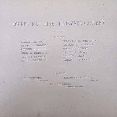 Connecticut Fire Ins Co Hartford CT Home Office Views Book History Photos 1887 - Picture 6 of 20