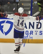 Nick SUZUKI Signed 8x10 Photo! MONTREAL CANADIENS SUPERSTAR CAPTAIN! W/COA