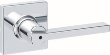 Kwikset 300CSLSQT Casey Privacy Door Lever Set - Chrome