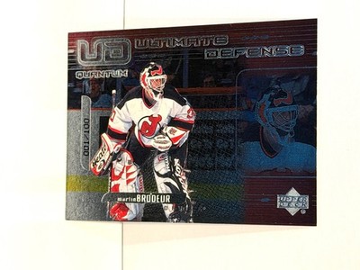 1999-00 Upper Deck Ultimate Defense Quantum Silver #UD9 Martin Brodeur 1/100