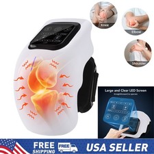 US Cordless Knee Massager with Heated Vibration Red Light Therapy Knee Massager