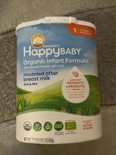 Happy Baby Organic Infant Formula Stage 1, 0 12 Months, Milk Based, Exp. 8/26
