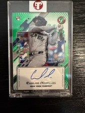 🔥2025 Topps Pristine Carlos Narvaez RC Auto Green Pristine Pulsar /150 Yankees
