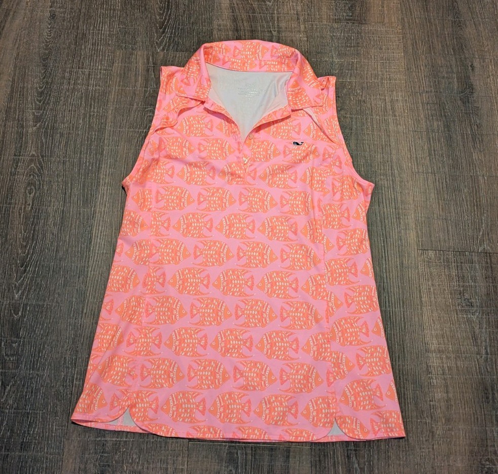 Vineyard Vines Small Ruffled Button Up Collared S… - image 4