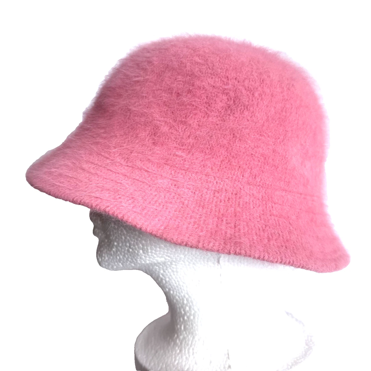Y2K Pink Furry Bucket Hat Kawaii Coquette Indie Streetwear Soft Rabbit Fur Wool Pink Furry Bucket Hat New | Mercari main image 3