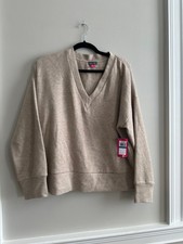 VINCE CAMUTO Women's Beige Sweater XL Size Msrp 69.99 NWT