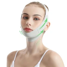 Reusable Facial Lifting Belt, V Line Lifting Mask with Chin Strap for Sleeping