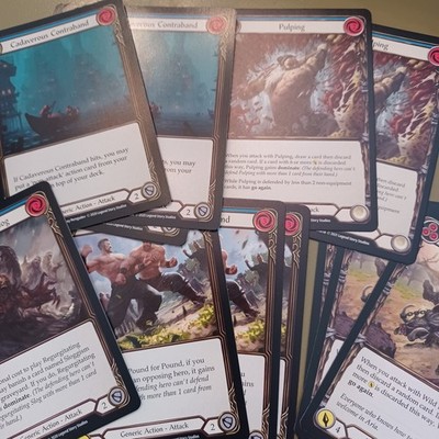 Flesh and Blood Singular Cards, You Pick, Blue Cards, Build Your Deck.