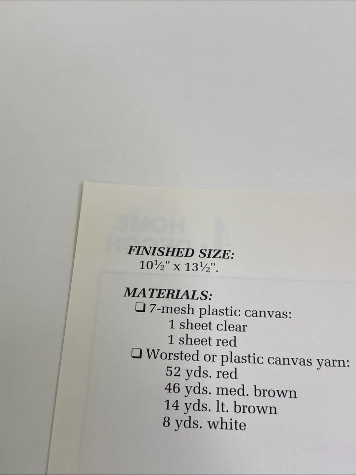 Valentine Bunny Annie's Attic Plastic Canvas Pattern Page - Image 3 of 4