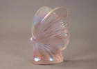 Fenton Butterfly Figurine Pink Iridescence Paperweight American Art Glass