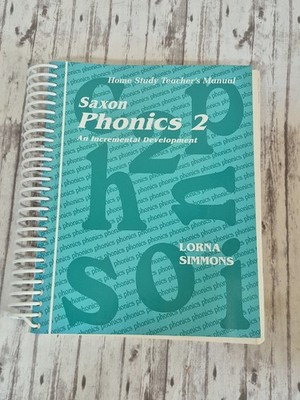 Saxon Phonic 2 Home Study Teachers Manual Spiral Lorna Simmons 1998 Homeschool