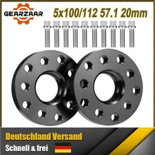 40mm 2x20mm Spurverbreiterung für VW Radschrauben 5x112 5x100 57,1 Spurplatten