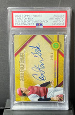 2022 Topps Tribute Carlton Fisk Solid Gold Greats serial #10/10 PSA Auto 10