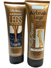2 sally hansen airbrush legs makeup tan bronze 4oz ea scuffed exterior