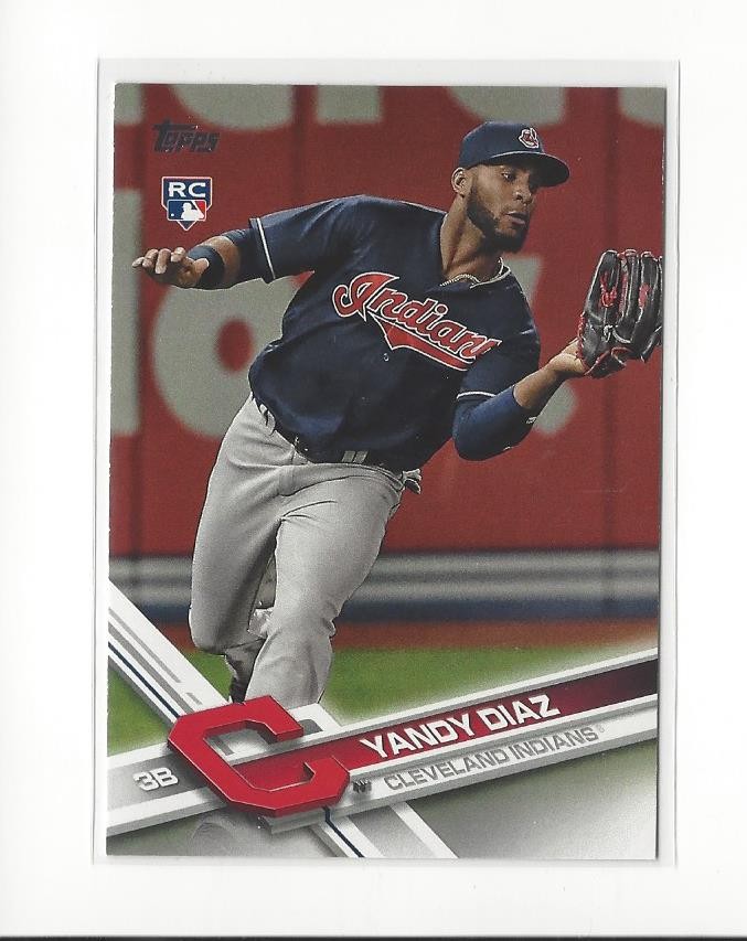 2017 Topps Update #US151 Yandy Diaz RC Rookie Indians Rays